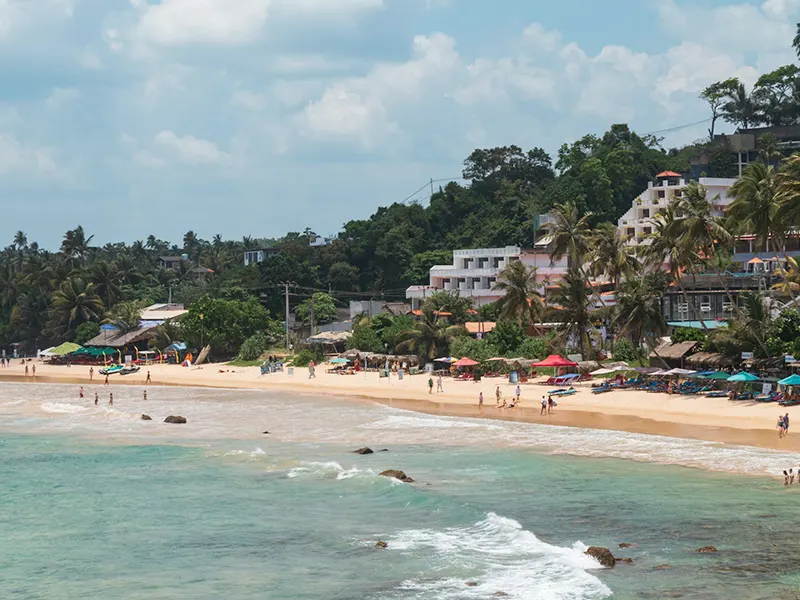 Calendar and map illustrating Sri Lanka trip length planning