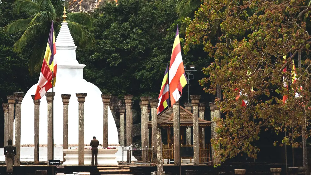 Ambasthala Dagoba at Mihintale, Sri Lanka – historic Buddhist stupa near Anuradhapura