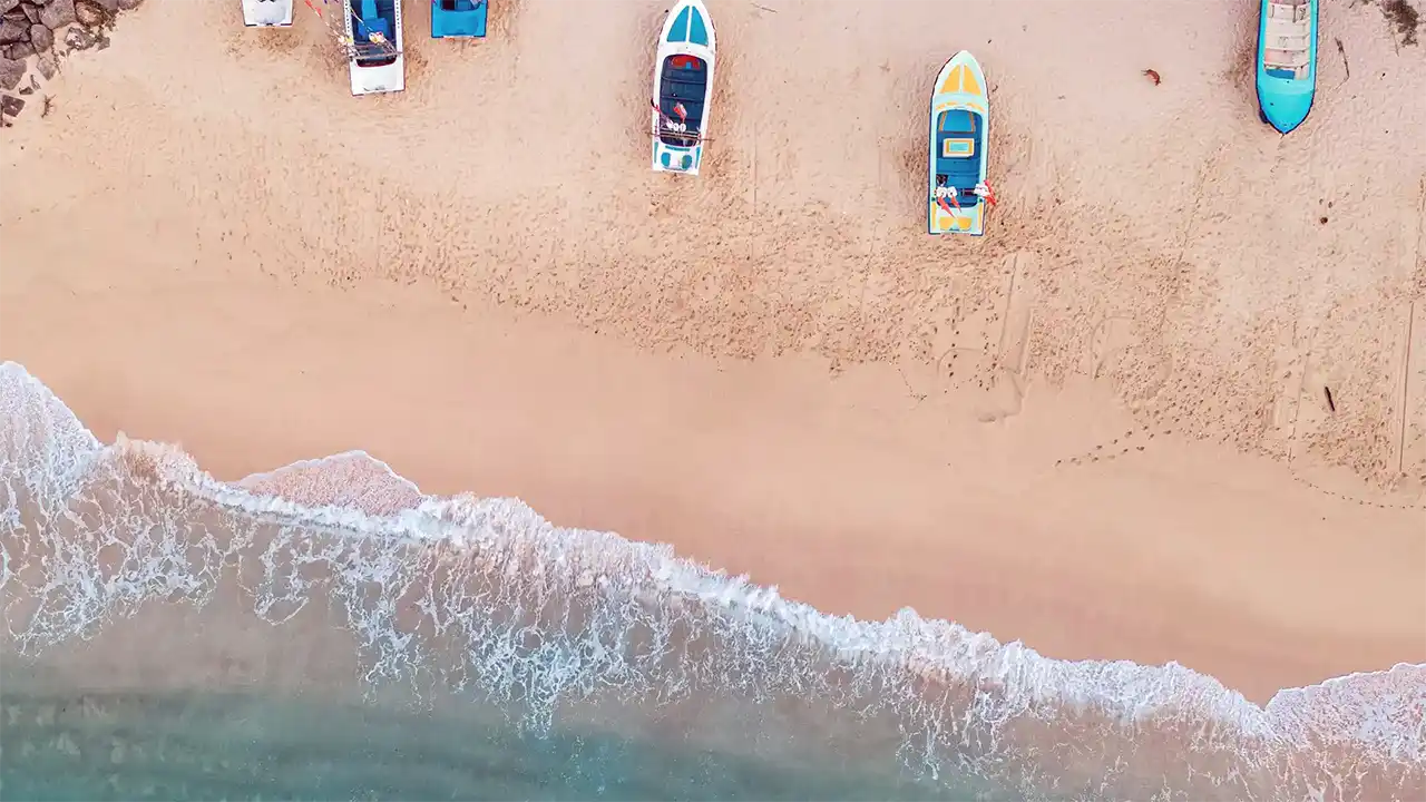 Hikkaduwa beach destination on Sri Lanka’s southern coast