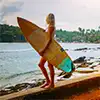 Hiriketiya beach destination and surf bay on Sri Lanka’s southern coast