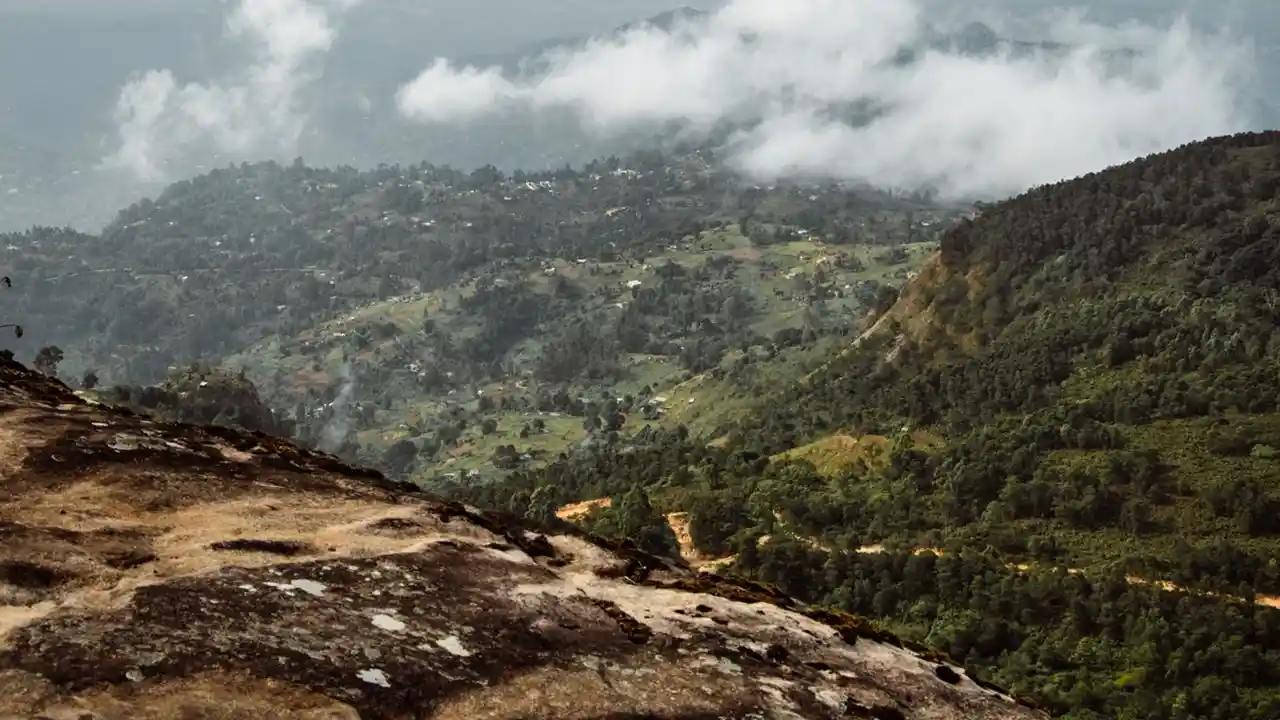 Scenic route connecting Kandy and Dambulla through central Sri Lanka