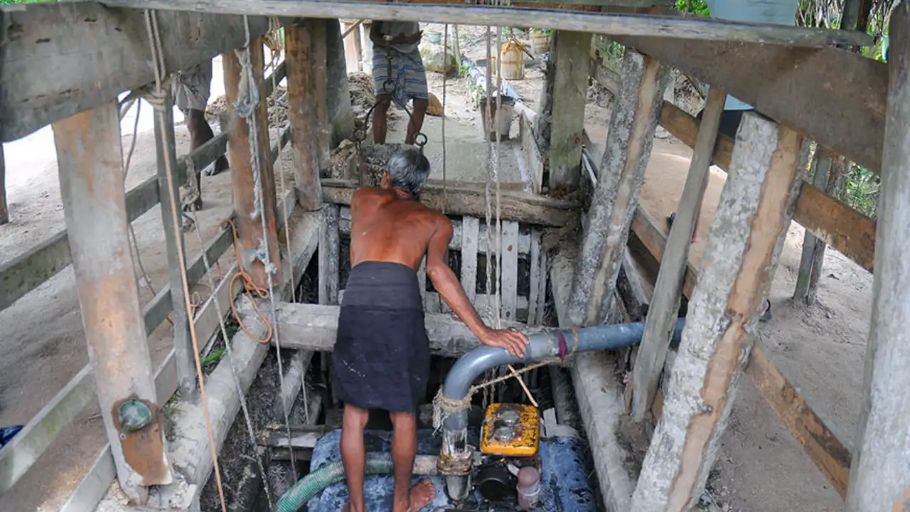 Moonstone mines of Meetiyagoda, Beruwala, Sri Lanka