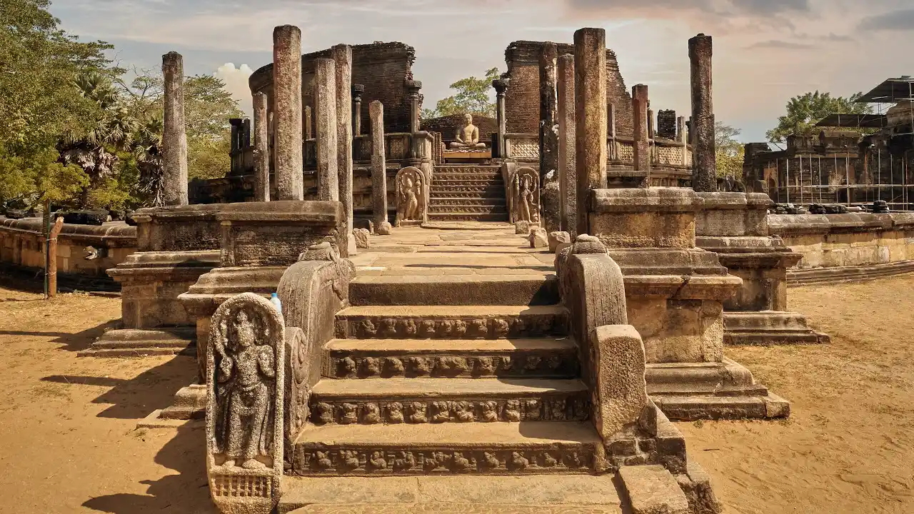 UNESCO World Heritage Site of Polonnaruwa Sri Lanka – ancient city and historic Buddhist ruins in the Cultural Triangle