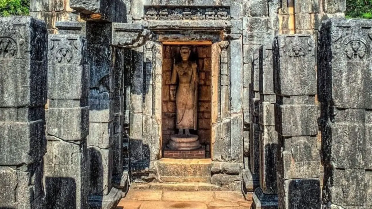 Unique hybrid architecture of Nalanda Gedige, Sri Lanka – ancient Hindu and Buddhist temple in Matale