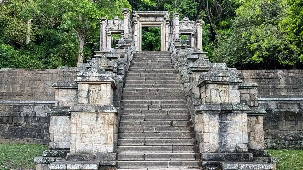 Yapahuwa ancient rock fortress and historic Buddhist heritage site in Sri Lanka