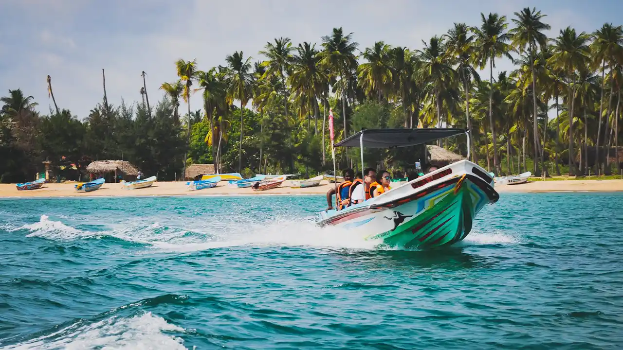 Reef snorkeling from the shore in Sri Lanka