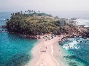 Blue Beach Island near Dikwella, Sri Lanka