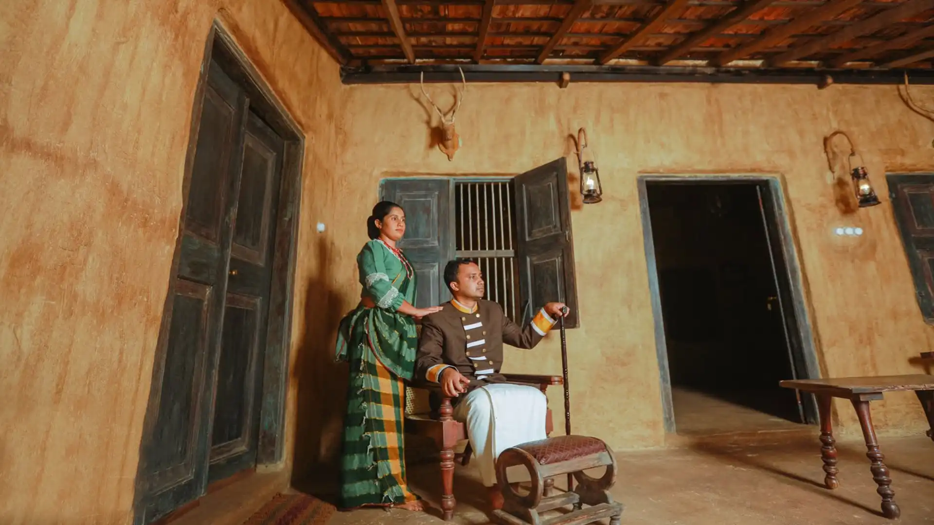 Village Headman (Arachchi) Seated in a Traditional Sri Lankan Chair – Sri Lanka Travel Tours