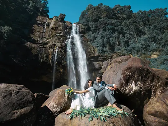 Romantic Waterfall Wedding Setting in Sri Lanka – Sri Lanka Travel Tours